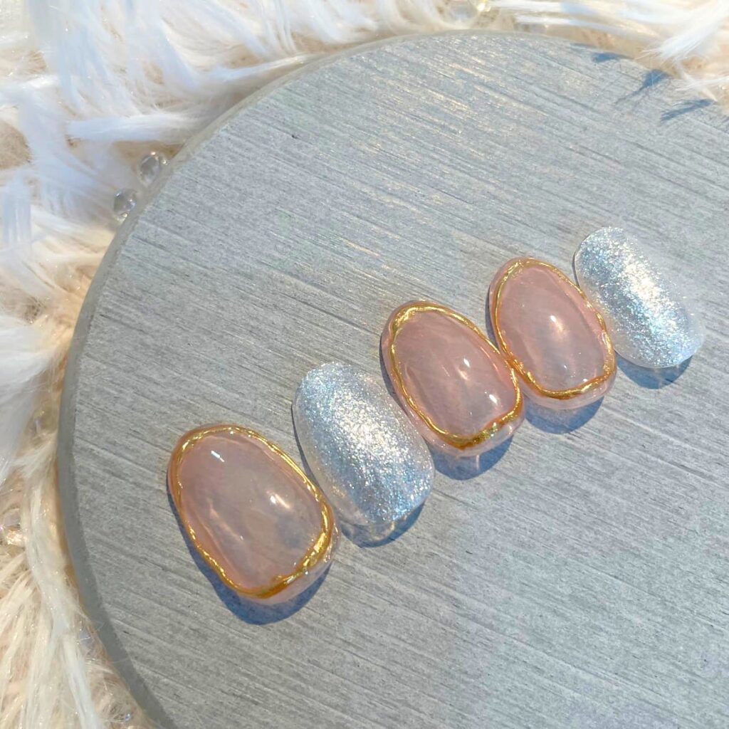 N014　シンプルがーり―キラキラ　2030　7700